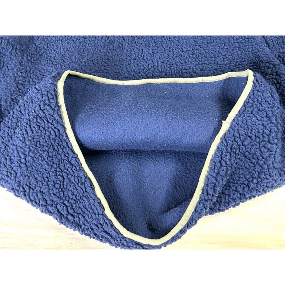Champion High Pile Pullover Hoodie Mens Medium Blue Cozy Fleece Jacket See Notes - Picture 6 of 16